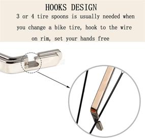 img 2 attached to 🚲 Dankeler Smooth Iron Bike Tire Lever: Efficient Stainless Steel Bicycle Tire Spoon for Easy Inner Tube Repair and Tire Changing