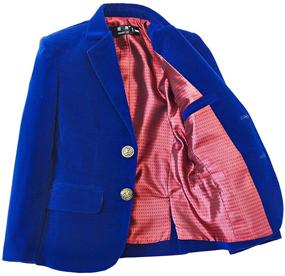 img 1 attached to 👔 Formal Toddler Dresswear: Velvet Suits & Sport Coats for Boys'