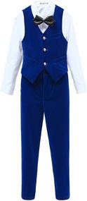 img 3 attached to 👔 Formal Toddler Dresswear: Velvet Suits & Sport Coats for Boys'