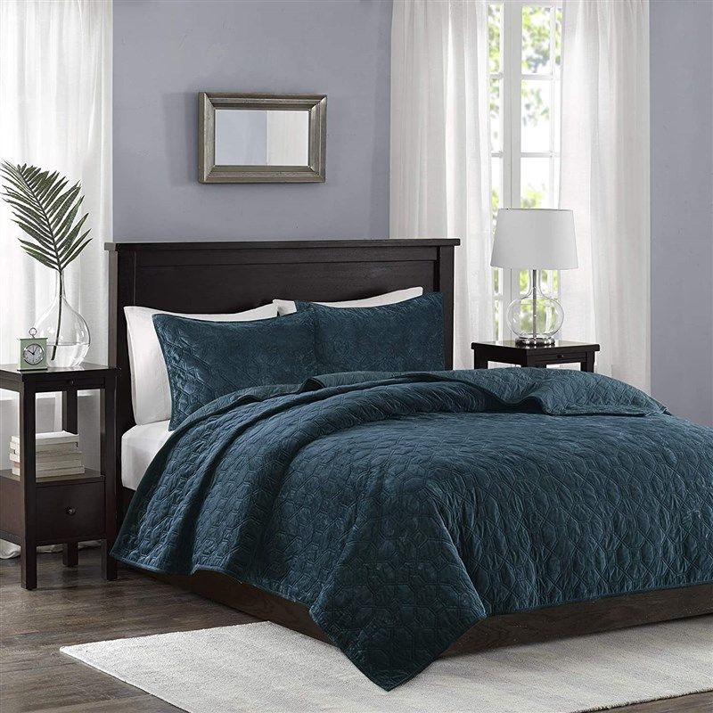 madison park harper velvet bedding 로고