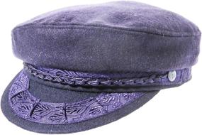 img 2 attached to Classic Greek Fisherman Cap - Wool - Navy