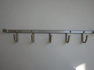 🧺 12-inch satin nickel wall mount belt rack & necklace organizer logo