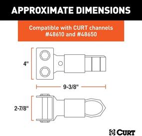 img 3 attached to 🚚 CURT 25319: Adjustable Trailer Coupler with 2-Inch Hitch Ball - 7,000 lbs Capacity