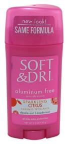 img 2 attached to Sparkling Citrus Deodorant - Soft & Dri Aluminum-Free, 2.3 Ounce (65ml), 3 Pack