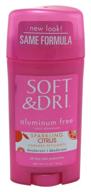 sparkling citrus deodorant - soft & dri aluminum-free, 2.3 ounce (65ml), 3 pack logo