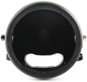 img 2 attached to 🏍️ Premium 5.75 Inch Headlights Housing Bucket for Harley Davidson Motorcycle in Sleek Black Color - SKTYANTS
