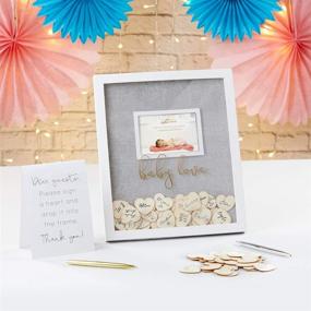 img 3 attached to Grey Kate Aspen Baby Shower Guest Book Frame - Alternative Guestbook, One Size