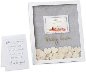 img 4 attached to Grey Kate Aspen Baby Shower Guest Book Frame - Alternative Guestbook, One Size