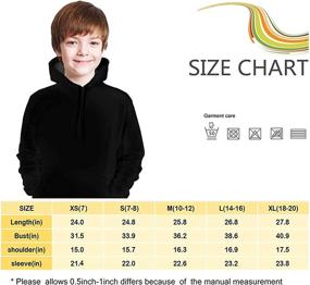 img 1 attached to Casual Hoodie Pocket Hooded Sweatshirt M Boys' Clothing : Fashion Hoodies & Sweatshirts