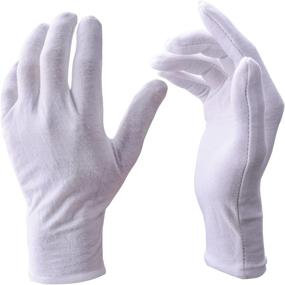 img 4 attached to 🧤 Stretchable Zealor Inspection Gloves - Enhanced White