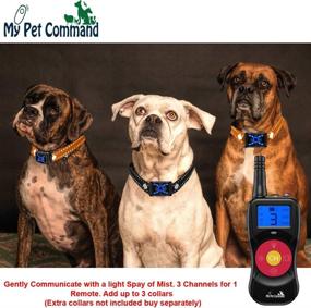 img 1 attached to 🐶 Advanced 4-in-1 Citronella Dog Training Collar with Remote - Safe & Effective, 2600 FT Range, Waterproof, Rechargeable - Includes Spray, Vibrate, Tone, Night Light Functions - Add up to 3 Collars!