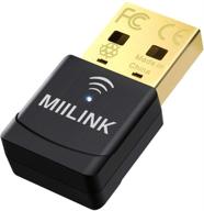 🔌 miilink ac600 usb wifi adapter for pc, dual band 5ghz / 2.4ghz wifi dongle, usb wireless adapter for desktop / laptop - mini size, compatible with windows xp/10/8/7/vista, mac os 10.11-10.14 (no cd required) logo