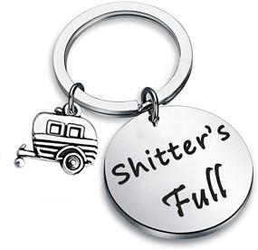 img 4 attached to Shitters Keychain Camping Christmas Vacation
