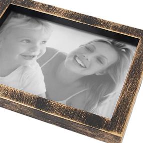 img 1 attached to 🖼️ Jerry &amp; Maggie - Brown Wall Decoration Combination - Bronze PVC Picture Frame Collage and Plaque College Frame- Selfie Gallery with Full Size Hanging Template, Wall Mounting Design