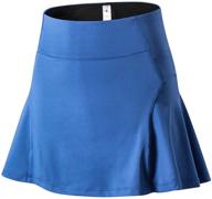 👗 comfortable and stylish ez-joyce big girl's high waist tennis skort - women's pleated running golf skirt with shorts (sizes 8-20) logo