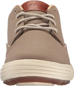 img 3 attached to 👞 Skechers Porter Zevelo Oxford Men's Shoes in Khaki - Enhancing Your Style