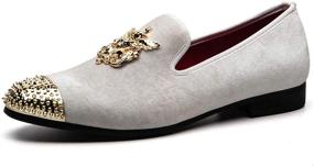 img 3 attached to 👞 Men's Velvet Smoking Loafers by MEIJIANA
