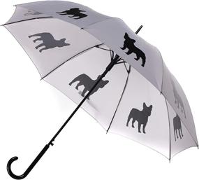 img 1 attached to 🐶 Stay Stylish in the Rain with the French Bulldog Rain Umbrella Francisco