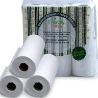 🌱 environmentally-friendly bamboo paper towels - reusable, super absorbent, biodegradable (3 pack, rolls of 30, 12x11 inches xl towels) logo