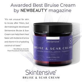 img 3 attached to 🌿 SKINTENSIVE Organic Arnica Plant-Based Bruise Cream for Thin Skin - Moisturizing, Anti-Aging, Scar Healing & Fading Lotion with Vitamin K, C, E, Skin Renew Treatment