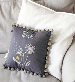 img 1 attached to Подушка Kathy Embroidered Dandelions Cushion