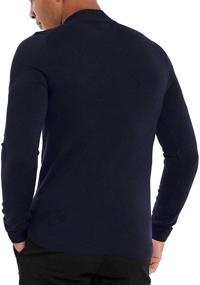 img 3 attached to Stylish KINGBEGA Turtleneck Pullover Sweaters for Men | Perfect T-Shirts & Tanks Clothing