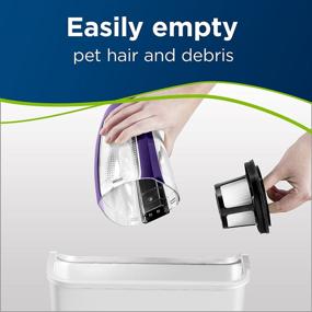 img 1 attached to Bissell Pet Hair Eraser Lithium Ion Cordless Hand Vacuum - Powerful and Convenient Pet Hair Removal in Purple