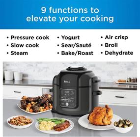 img 2 attached to 🍲 Ninja OP401 8-Qt. Foodi All-in-One Multi-Cooker - Black/Gray: Versatile 8-Quart Cooking Power