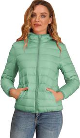 img 4 attached to Allegra Womens Hooded Packable Thickened