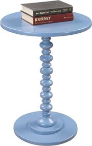 img 3 attached to 🔷 Convenience Concepts Palm Beach Spindle Table, Blue: Stylish and Functionally Versatile Furniture