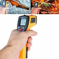 🌡️ xyie ltd non-contact thermometer - portable infrared temperature gun with digital lcd display (color: orange) | temperature measurement range: -58 °f to 752 °f (-50 ~ 400℃) logo