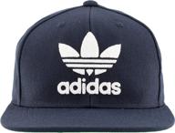 🧢 adidas originals men's trefoil chain flatbrim snapback cap: a stylish headwear statement logo