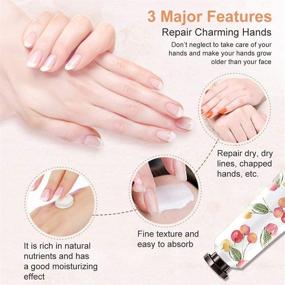 img 1 attached to 🌿 6Pcs Hand Cream Set: Moisturizing Hand & Foot Care with Plant Fragrance for Men and Women