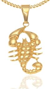 img 4 attached to Xusamss Stainless Scorpion Pendant Necklace
