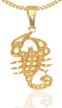 xusamss stainless scorpion pendant necklace logo