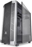 segotep phoenix t1 - игровой корпус для пк формата full-tower, e-atx, черный, боковая панель из закаленного стекла, система кабель-менеджмента, поддержка водяного охлаждения размером 360 мм, совместимость с 7 вентиляторами, порт usb 3.0 type-c, настольный корпус. логотип