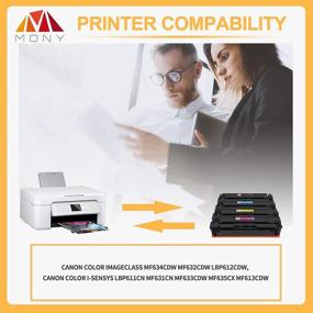 img 3 attached to Compatible Cartridge Replacement ImageCLASS LBP612Cdw Computer Accessories & Peripherals in Printer Ink & Toner
