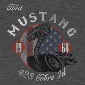 img 3 attached to 🏎️ Classic Style Meets Power: Tee Luv Ford Mustang 1968 Cobra Shirt