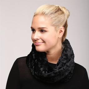 img 1 attached to 🧣 Women's Soft Faux Fur Loop Infinity Scarf - Warm Winter Neck Warmer