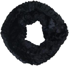 img 3 attached to 🧣 Women's Soft Faux Fur Loop Infinity Scarf - Warm Winter Neck Warmer