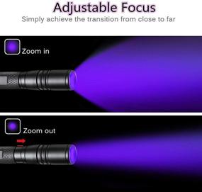 img 3 attached to 🔦 UV Flashlight, 395nm Ultraviolet LED Pen Blacklight – Waterproof Pet Urine Detector for Cat/Dog Stains, Bed Bugs, Household & Toilet