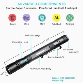 img 1 attached to 🔦 UV Flashlight, 395nm Ultraviolet LED Pen Blacklight – Waterproof Pet Urine Detector for Cat/Dog Stains, Bed Bugs, Household & Toilet