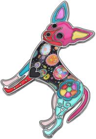 img 3 attached to Charming Chihuahua Dog Brooch Enamel Pin - Women's Fashion Accessory for Parties & Gifts