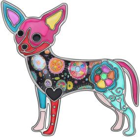 img 4 attached to Charming Chihuahua Dog Brooch Enamel Pin - Women's Fashion Accessory for Parties & Gifts