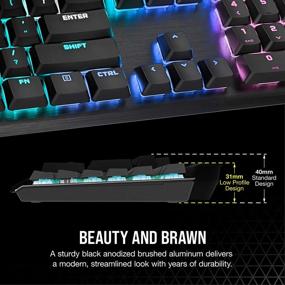 img 2 attached to 💡 Corsair K60 RGB Pro Low Profile Механическая игровая клавиатура - Cherry MX Low Profile Speed Механические переключатели клавиш – Тонкая и эргономичная, долговечная рама из алюминия - Персонализируемая RGB-подсветка для каждой клавиши