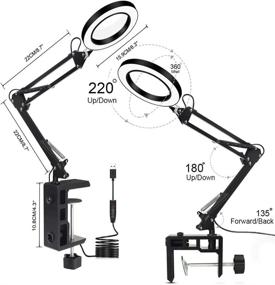 img 2 attached to Magnifying NEWACALOX Illuminated Magnifier Adjustable