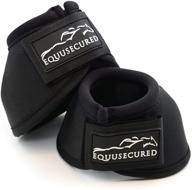 🐴 equusecured horse bell boots - premium overreach boots for ultimate hoof protection and comfort - various sizes for horses of all ages logo