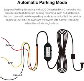 img 2 attached to VIOFO HK3-C Acc Hardwire Kit: Комплект для подключения постоянного тока 🔌 с USB-C 13ft для автомобильной камеры A139 с защитой от низкого напряжения