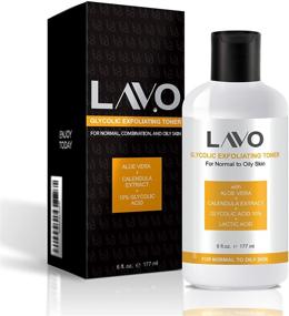 img 4 attached to 😍 LAVO Glycolic Acid Toner 10% - Advanced Facial Astringent for Oily, Problem, &amp; Acne Prone Skin - Targets Face Wrinkles, Fine Lines - Infused with Lactic Acid &amp; Vitamin C - Effective Pad Usage - Ideal for Men and Women