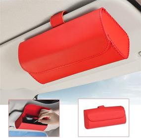img 4 attached to HOLDCY Visor Glasses Case Clip Interior Accessories